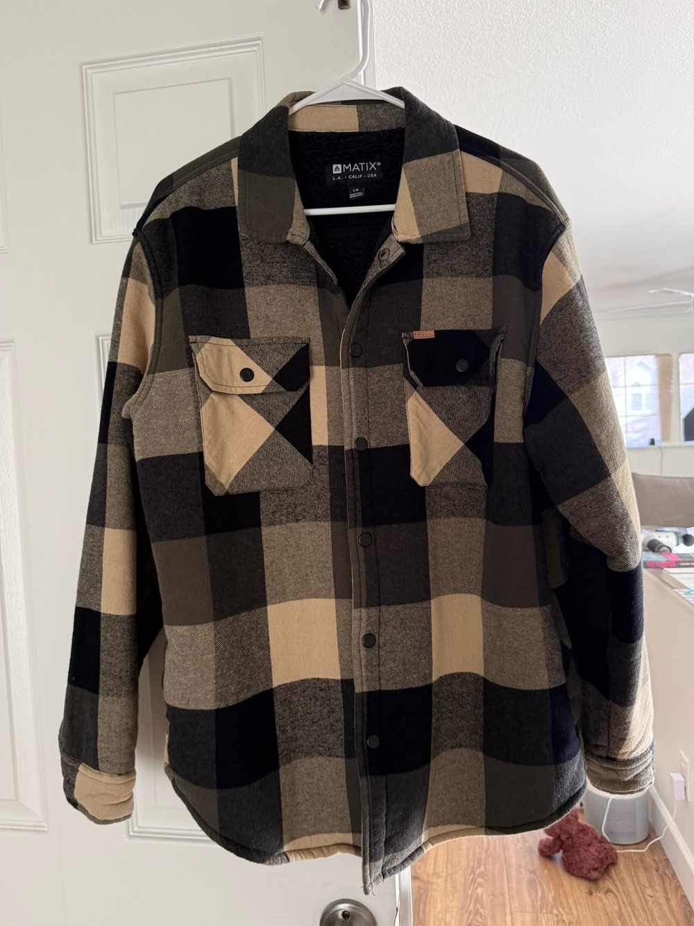Matix men’s Sherpa button up sweater jacket